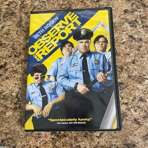 Observe and Report Seth Rogen DVD‎ Comedy Film Movie 2009 Rated R Warner Bros
